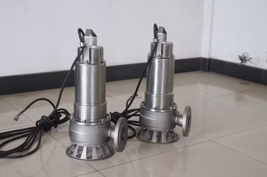Pompa sommergibile centrifuga per acque reflue ad accoppiamento automatico Wq