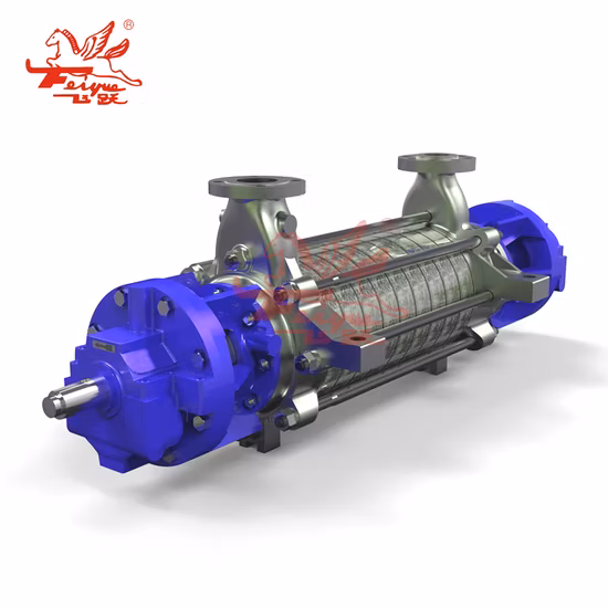 Cina Pompa centrifuga multistadio chimica ad alta pressione orizzontale Bb4, pompa dell'acqua di alimentazione della caldaia, titanio/acciaio inossidabile duplex multi